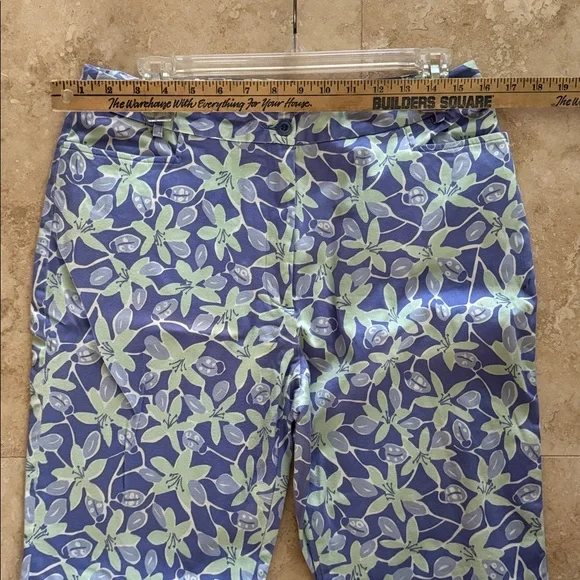 Lilly Pulitzer purple and green pants size 10 - Picture 5 of 7